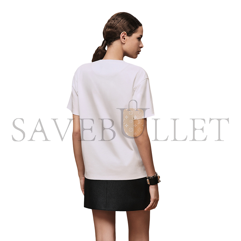 HERMES T-SHIRT WITH MAXI PRINT H6E4620DC9034